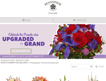 Tablet Screenshot of pennypackflowers.com
